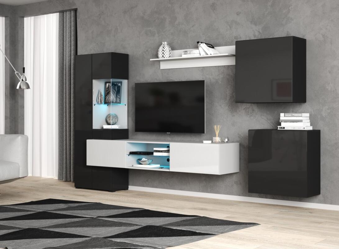 

Гостиная POINT ТИП-70 Белый/Чёрный глянец 71774993