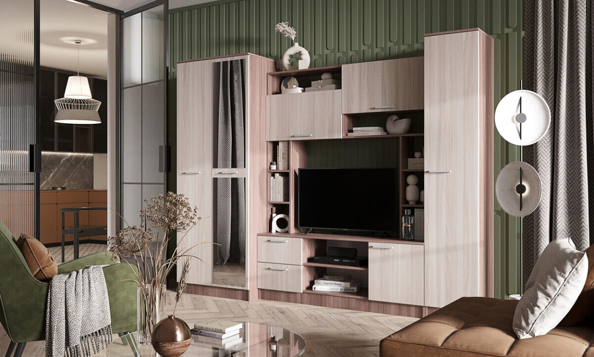 

Гостиная Флора (Ясень шимо светлый, Ясень шимо темный)