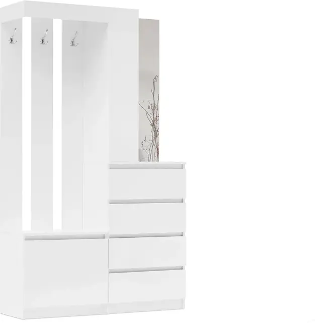 

Прихожая Челси (Белый глянец, белый)