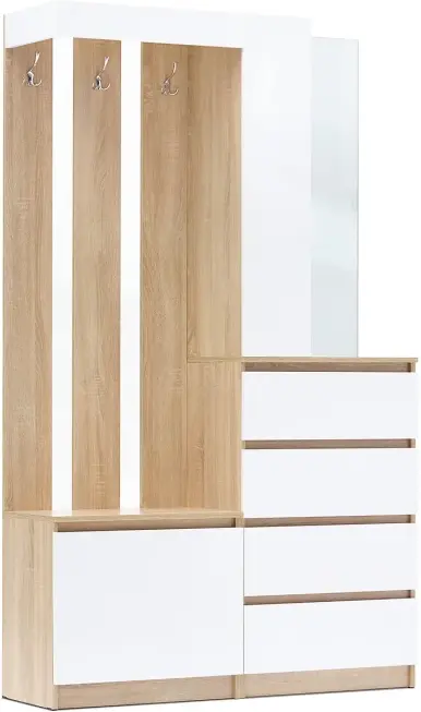 

Прихожая Челси (Белый глянец, дуб сонома)