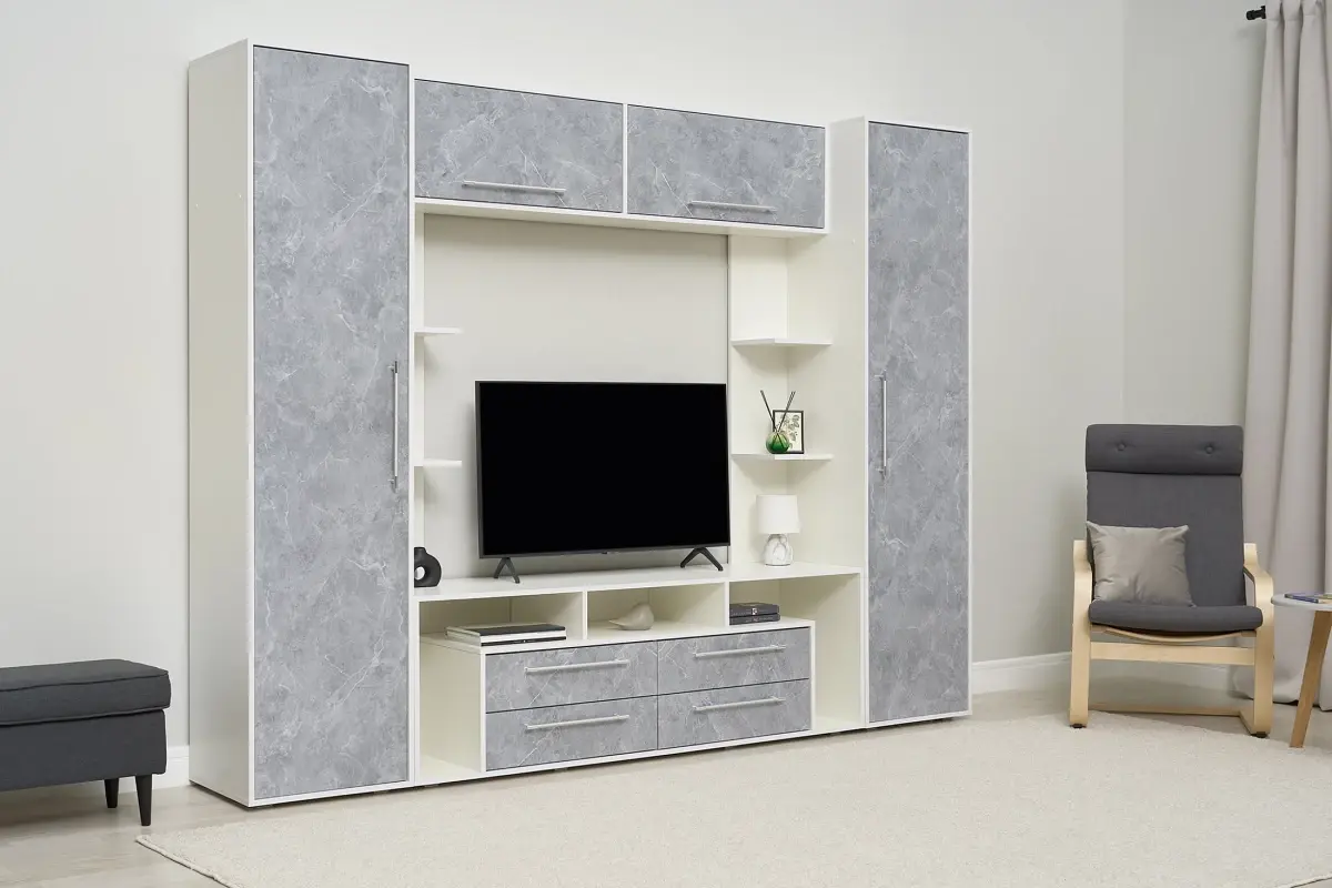 

Гостиная Гармония (Мрамор Глянец, Белый)