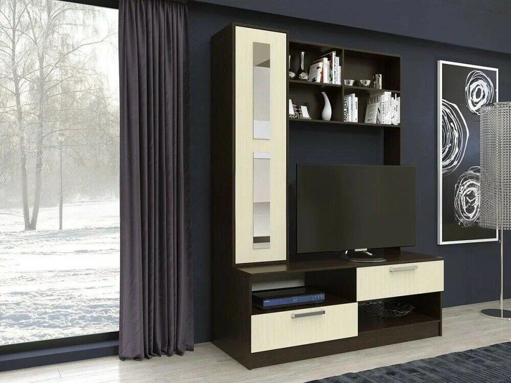 

Гостиная Фиеста центр (Дуб беленый, Венге)