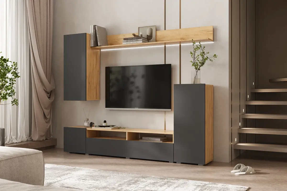 

Гостиная Верона (Графит, Дуб Крафт)