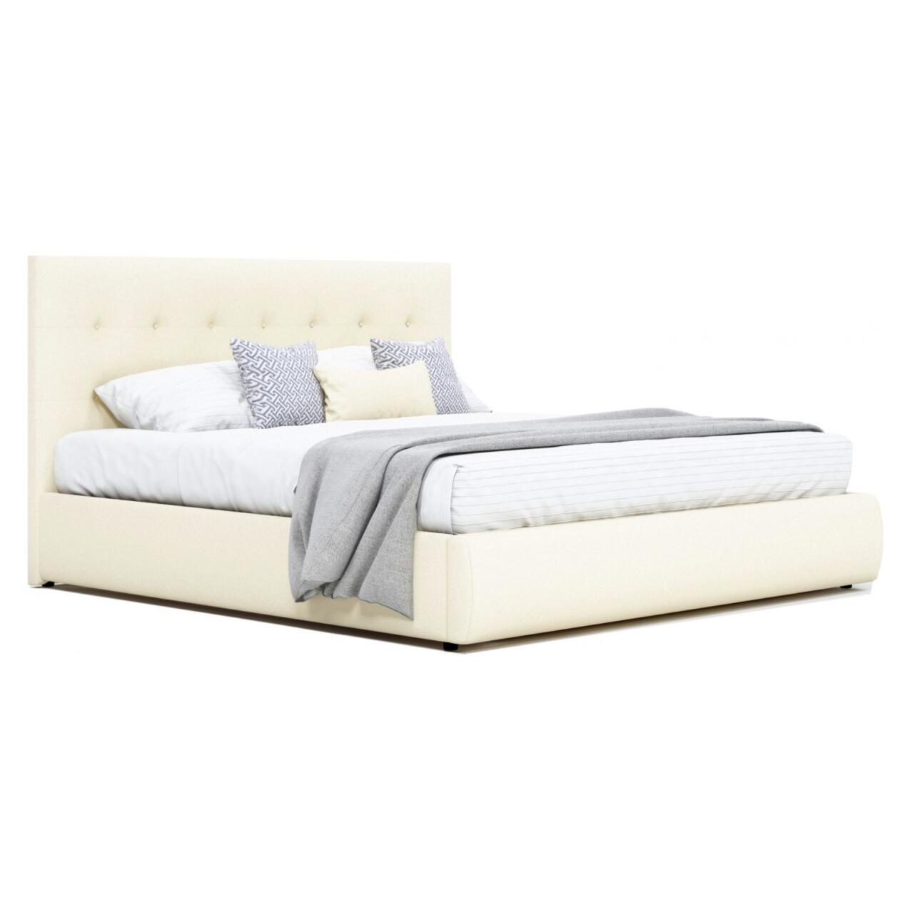 

Мягкая интерьерная кровать "Селеста" 1200, БП/М, ткань, Бежевый