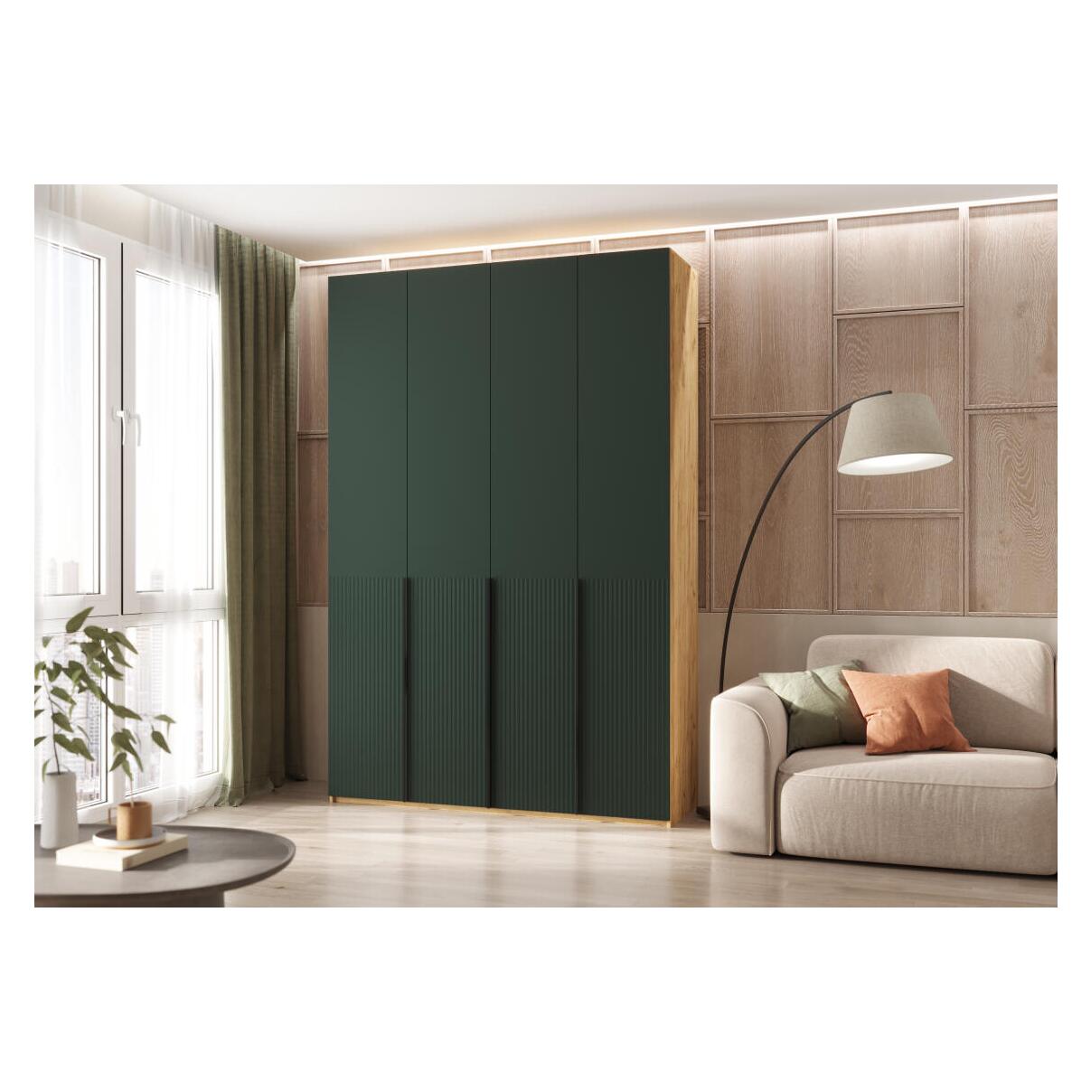 

Марвэл Шкаф 4-х ств. (1600) (Браш Мени Грин, Дуб Крафт)