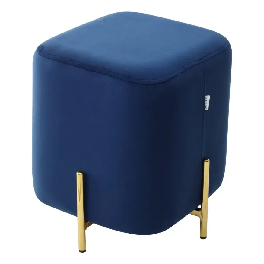 

Пуф для гостиной ARES BLUVEL-86 NAVY BLUE/GOLD