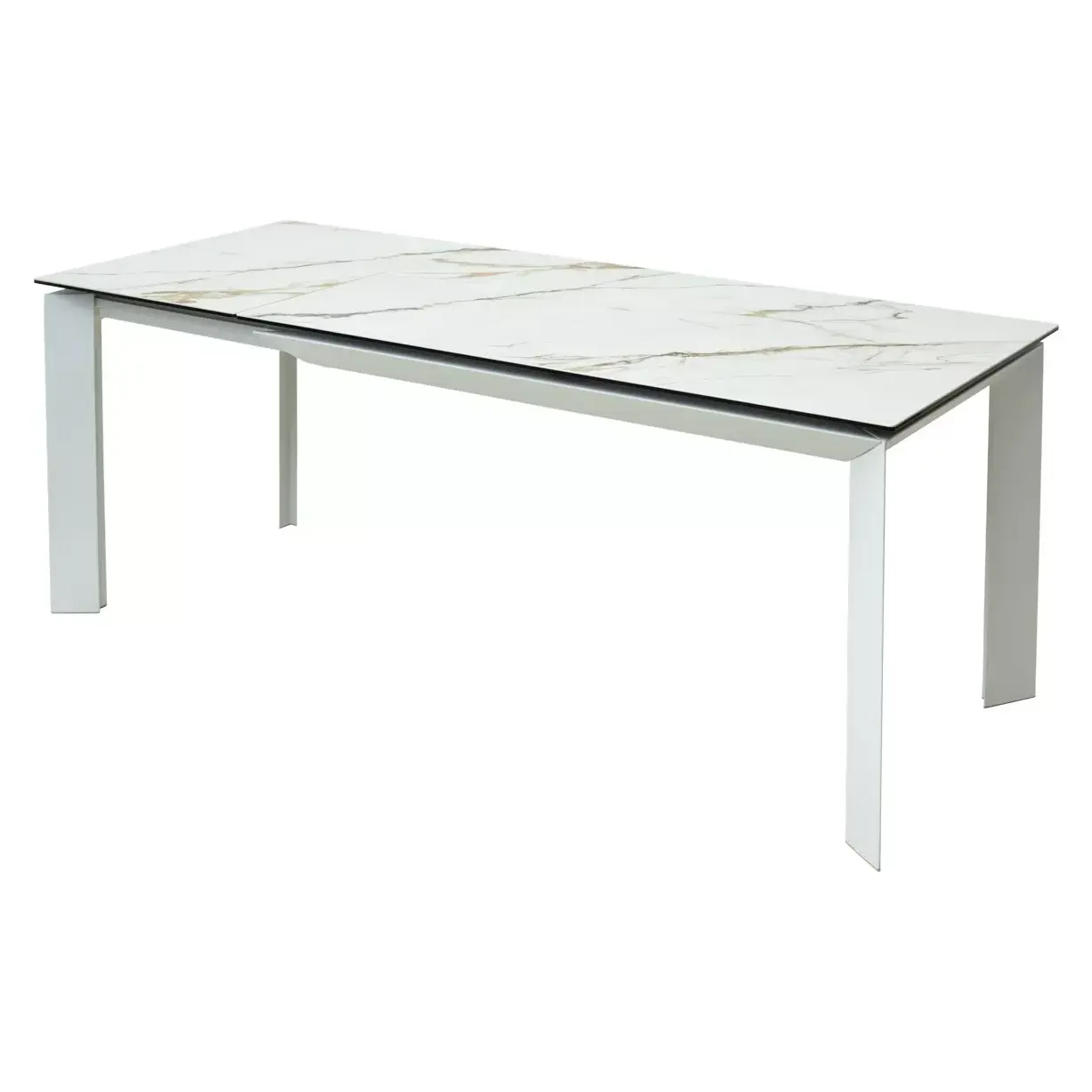 

Стол CREMONA 180 KL-188 Контрастный мрамор матовый, итальянская керамика/ белый каркас