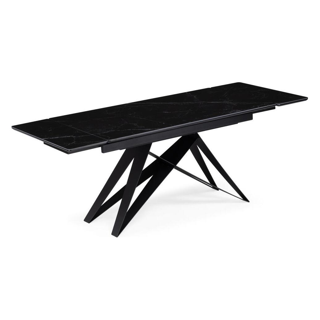 

Керамический стол Блэкберн 140(200)х80 черный мрамор shakespeare black / черный