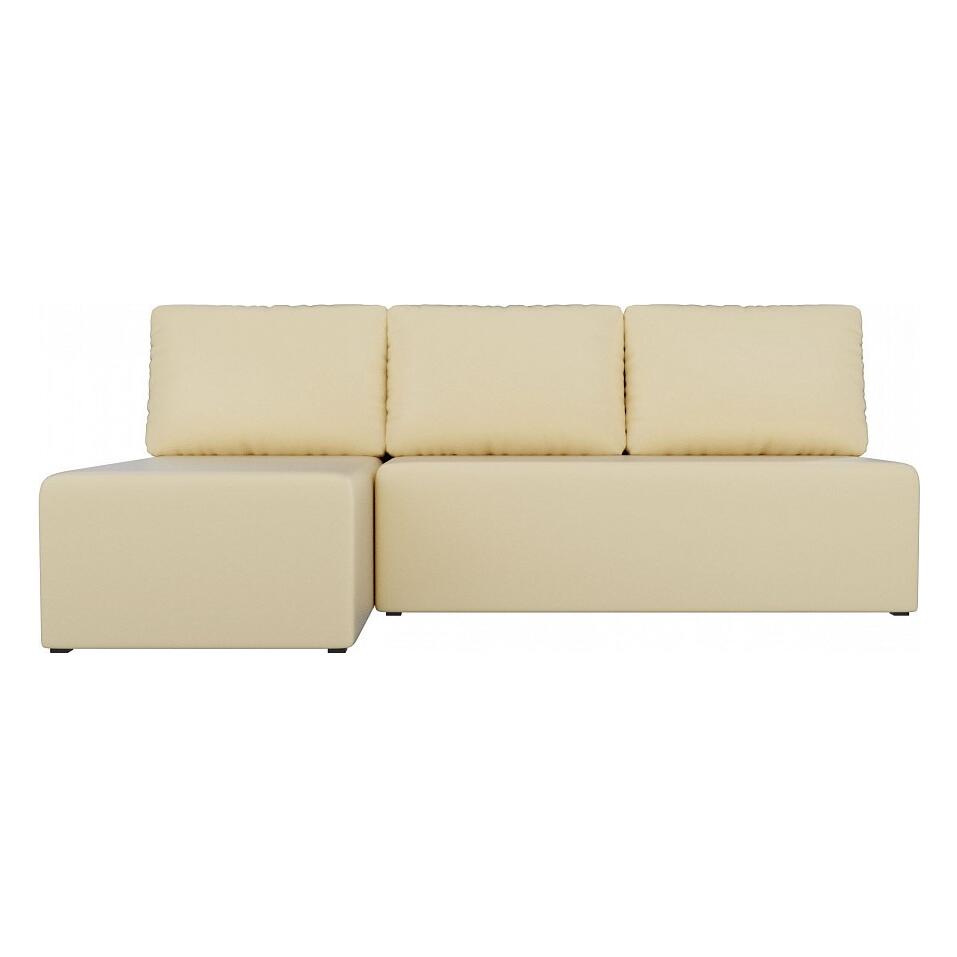 

Диван угловой Поло левый Экокожа Бежевый