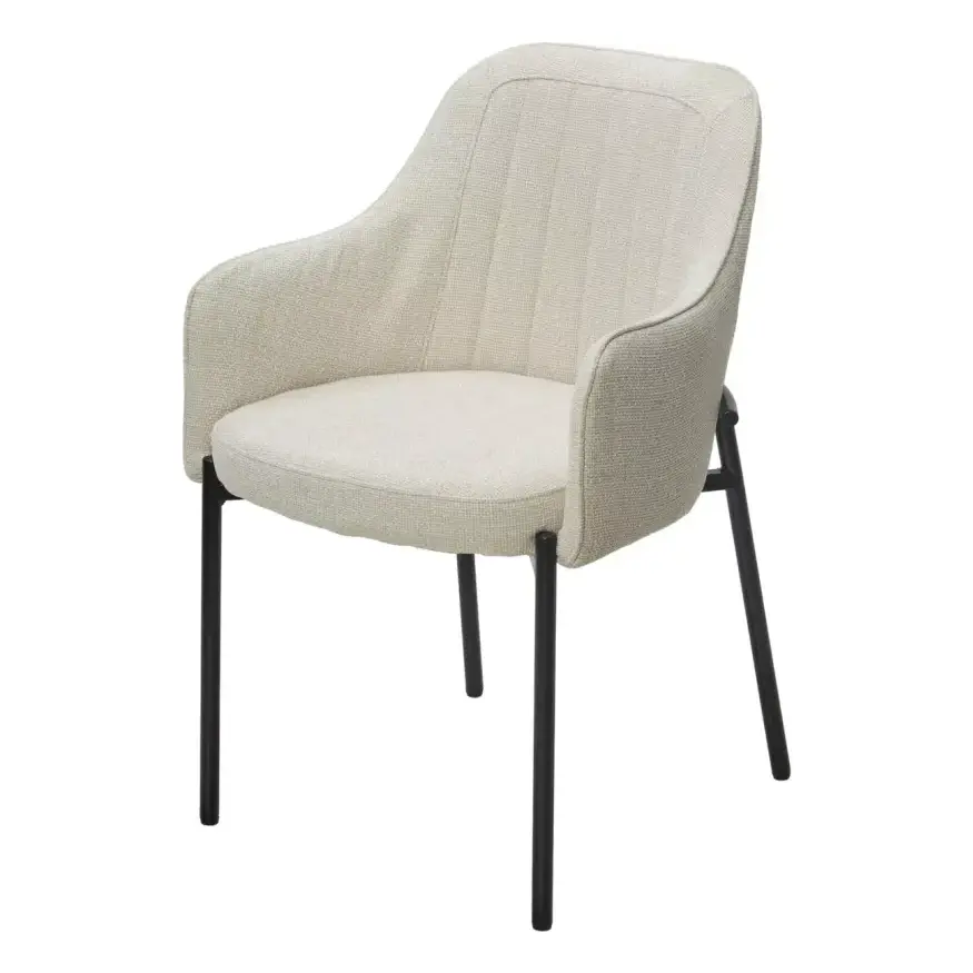 

Стул WILSON Daly-02 светло-бежевый, ткань / черный каркас, ®DISAUR