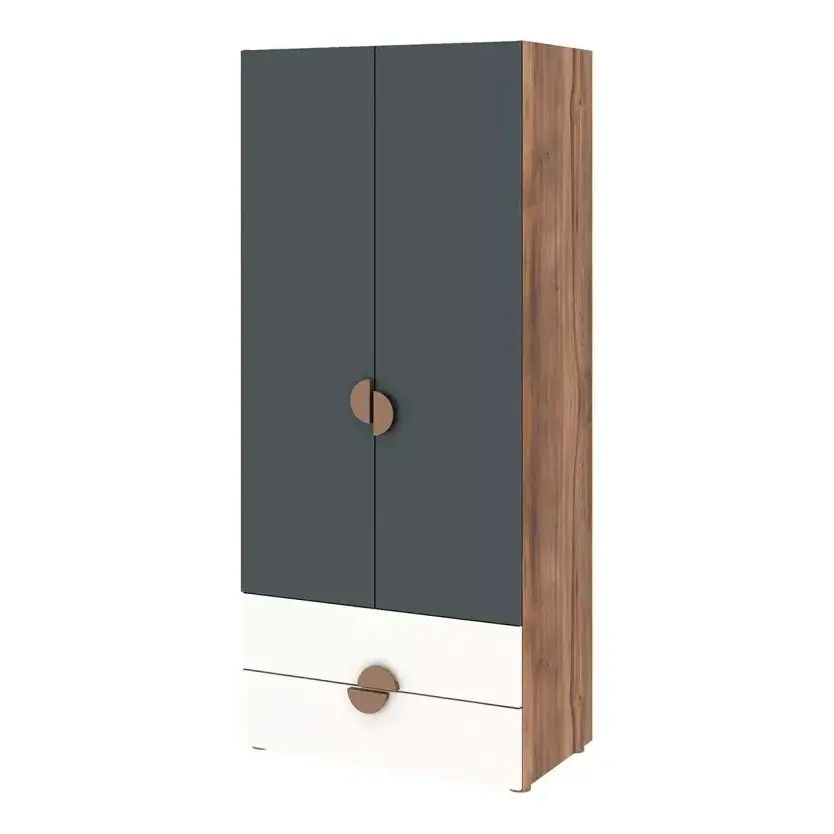 

Шкаф 2-х дверный с ящ. Тризиль 476.01 Зеленый камень/Белый/Дуб Барокко янтарный