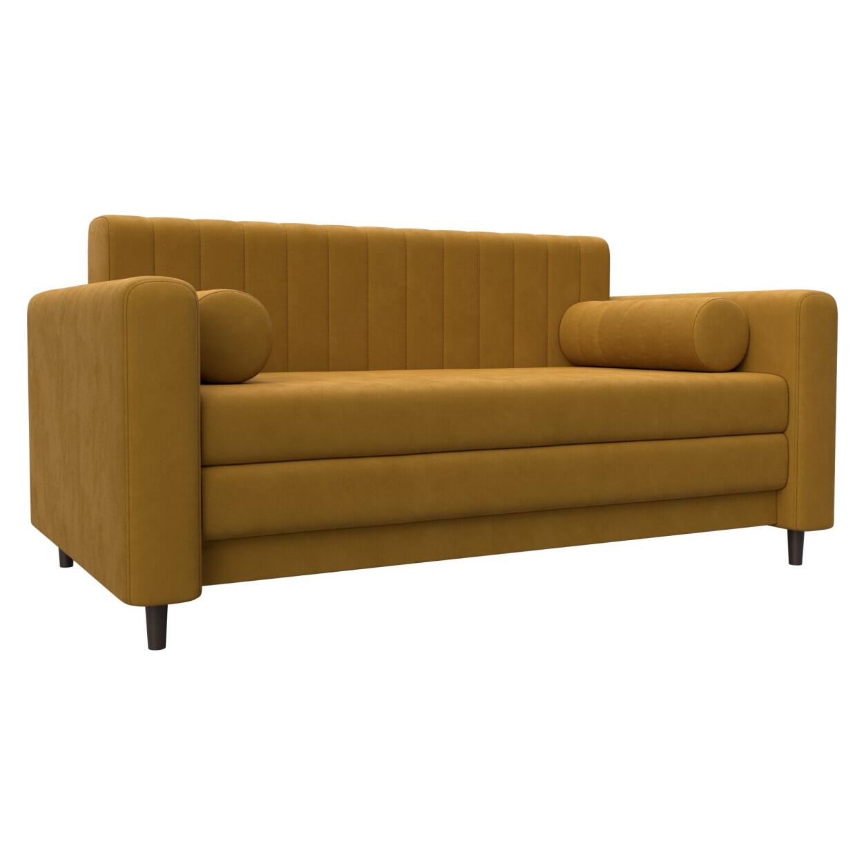 

Диван прямой Лига-070 Велюр BRUT 10 желтый