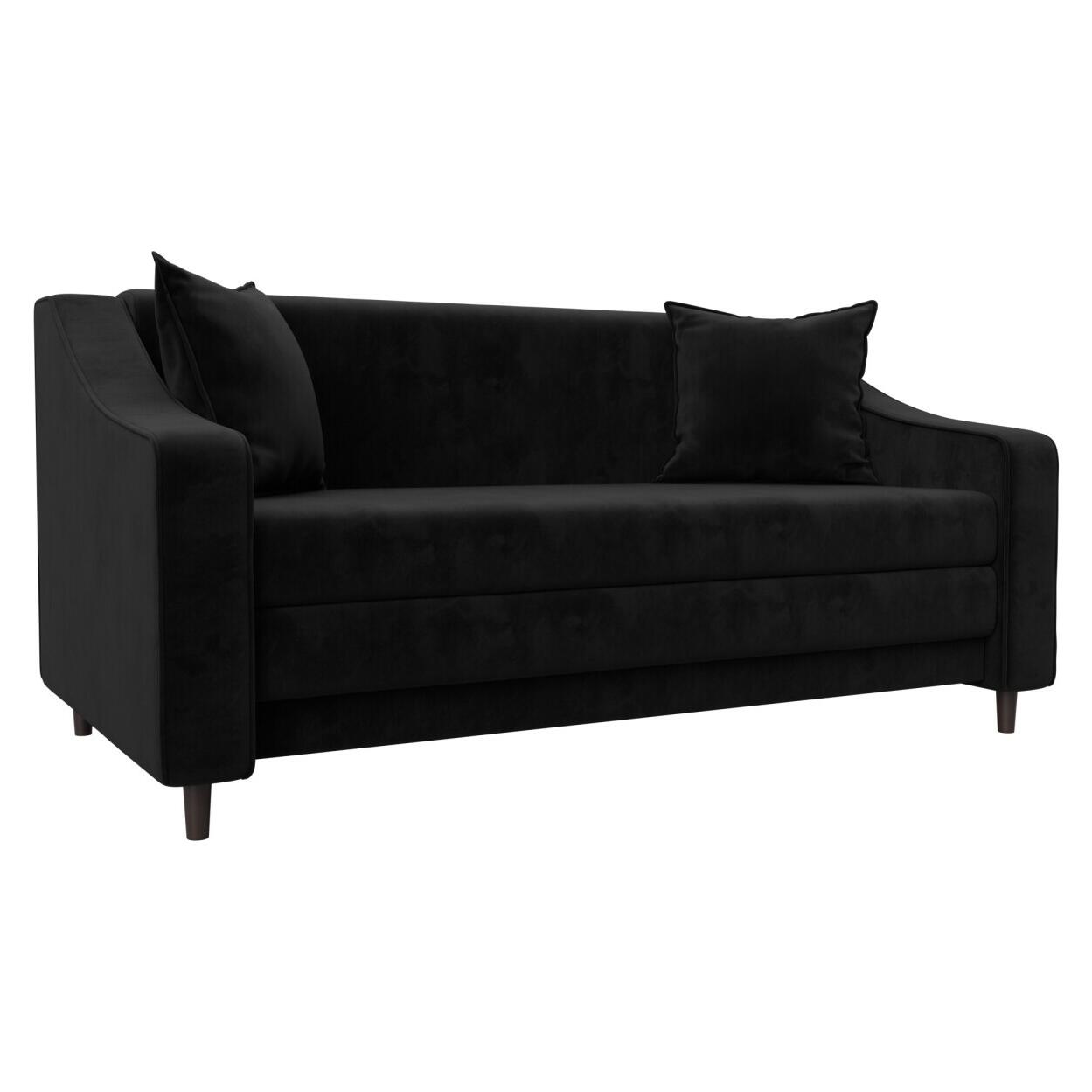 

Диван прямой Лига-071 Велюр SEVEN 35 черный