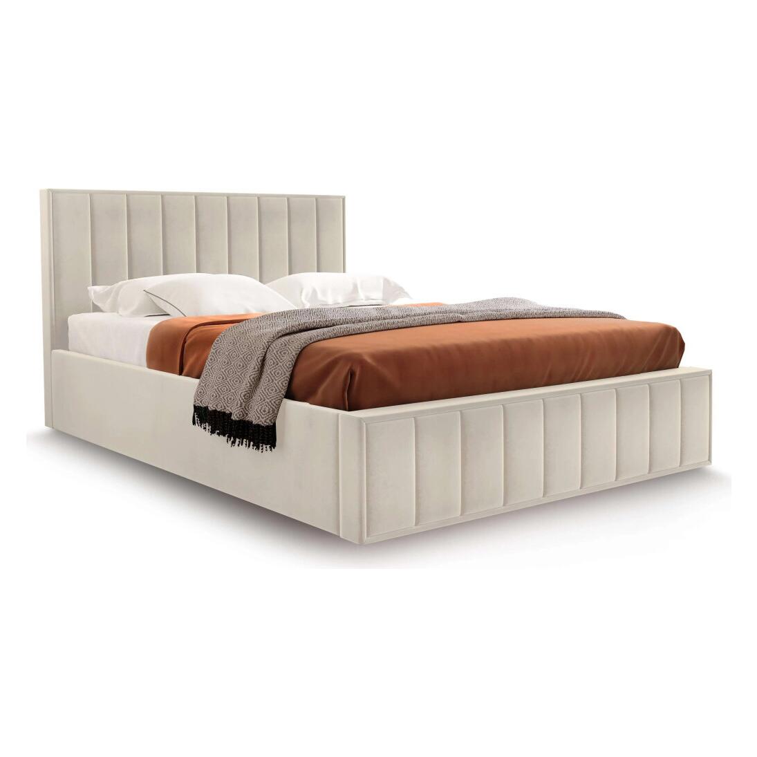 

Кровать Женева 140 Мора бежевый Вариант 2